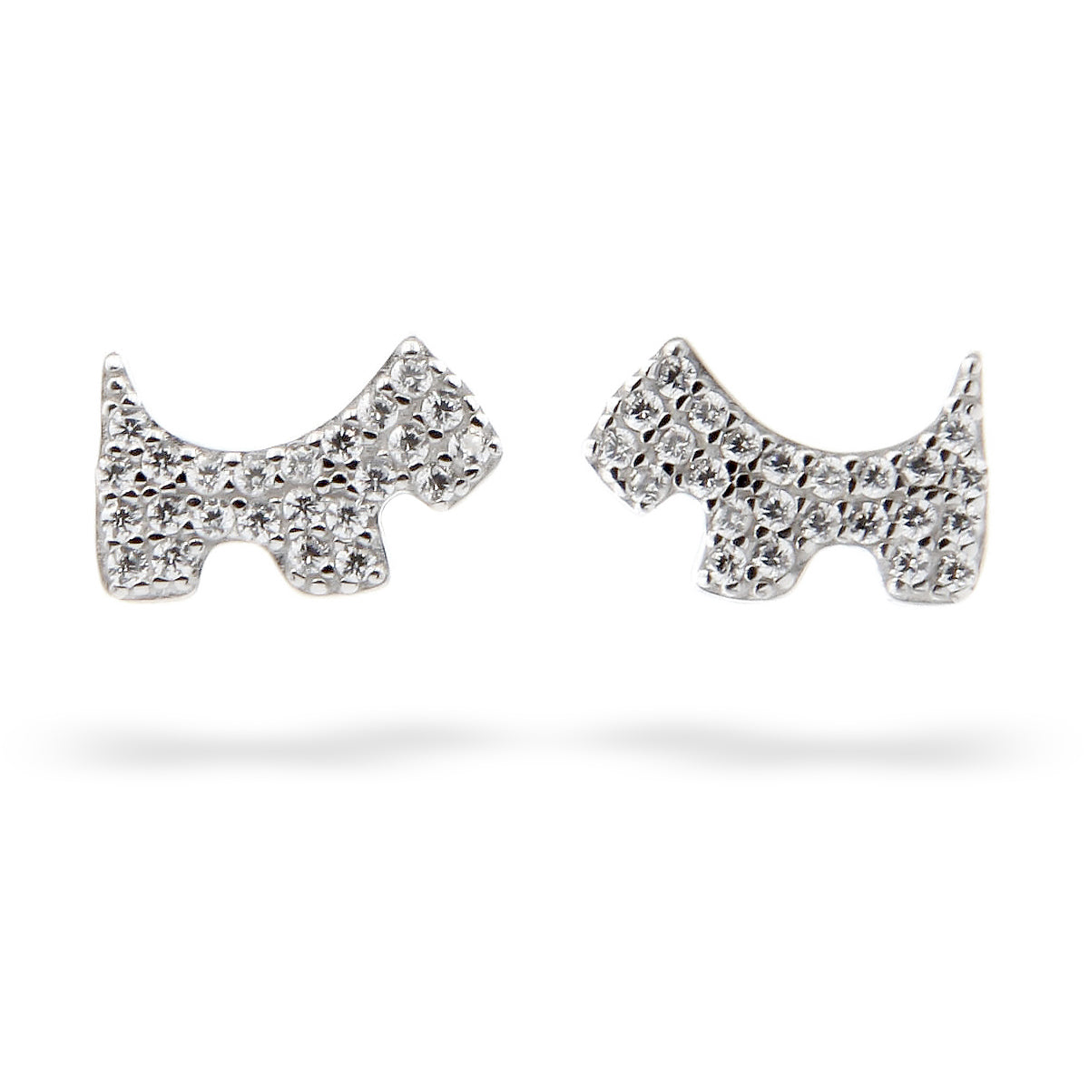 Silver Earrings Ce2436 Dog