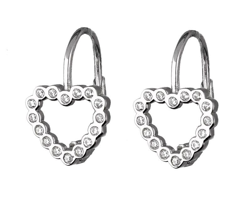 Silver Earrings Heart