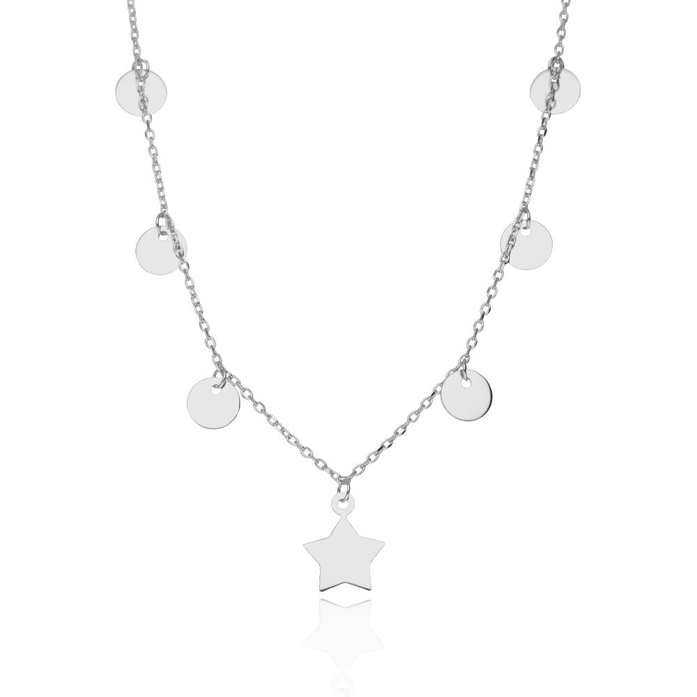 Silver Necklace Star