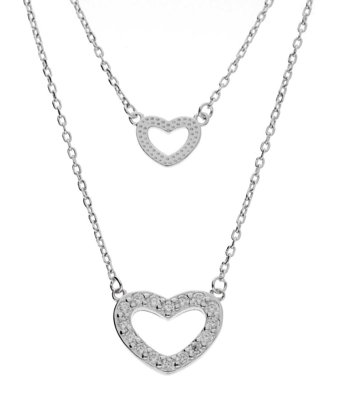 Silver Necklace Heart