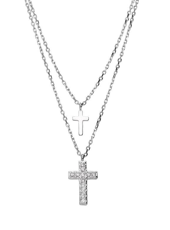 Silver Necklace Cross