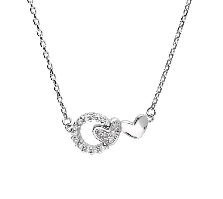 Silver Necklace Heart