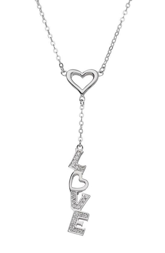 Silver Necklace Heart