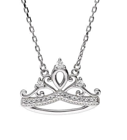 Silver Necklace Crown