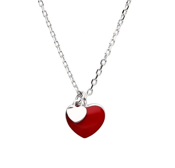 Silver Necklace Heart