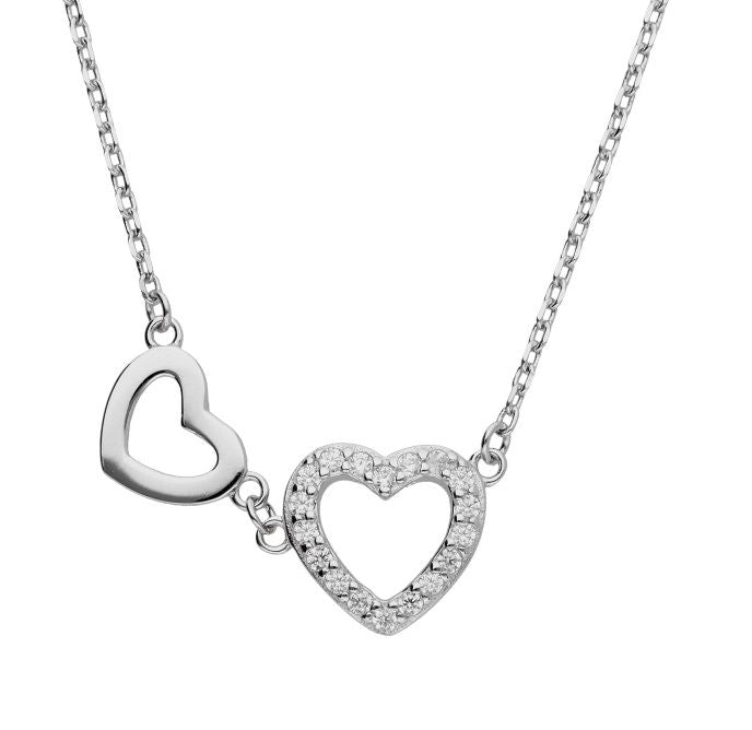 Silver Necklace Heart