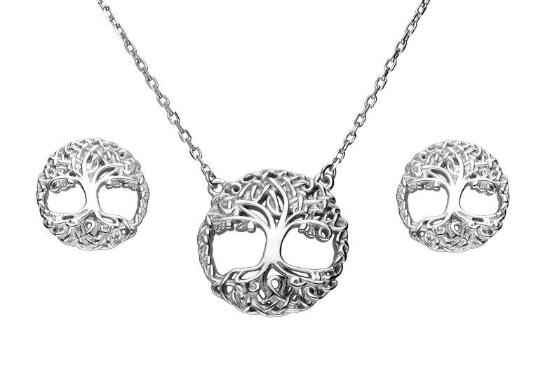 Silver Jewelry Set Tree