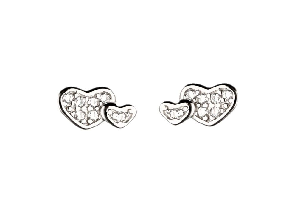 Silver Earrings Ae4098 Heart