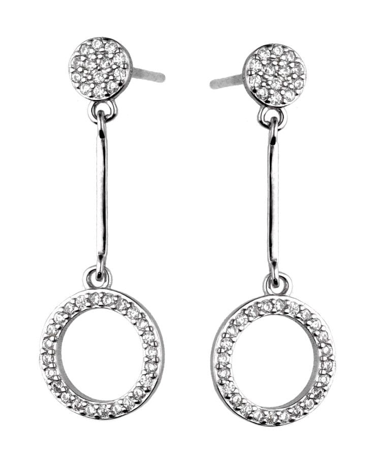 Silver Earrings Ae3370 De2121 