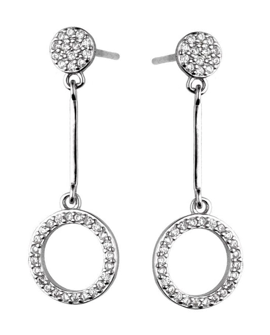 Silver Earrings Ae3370 De2121 