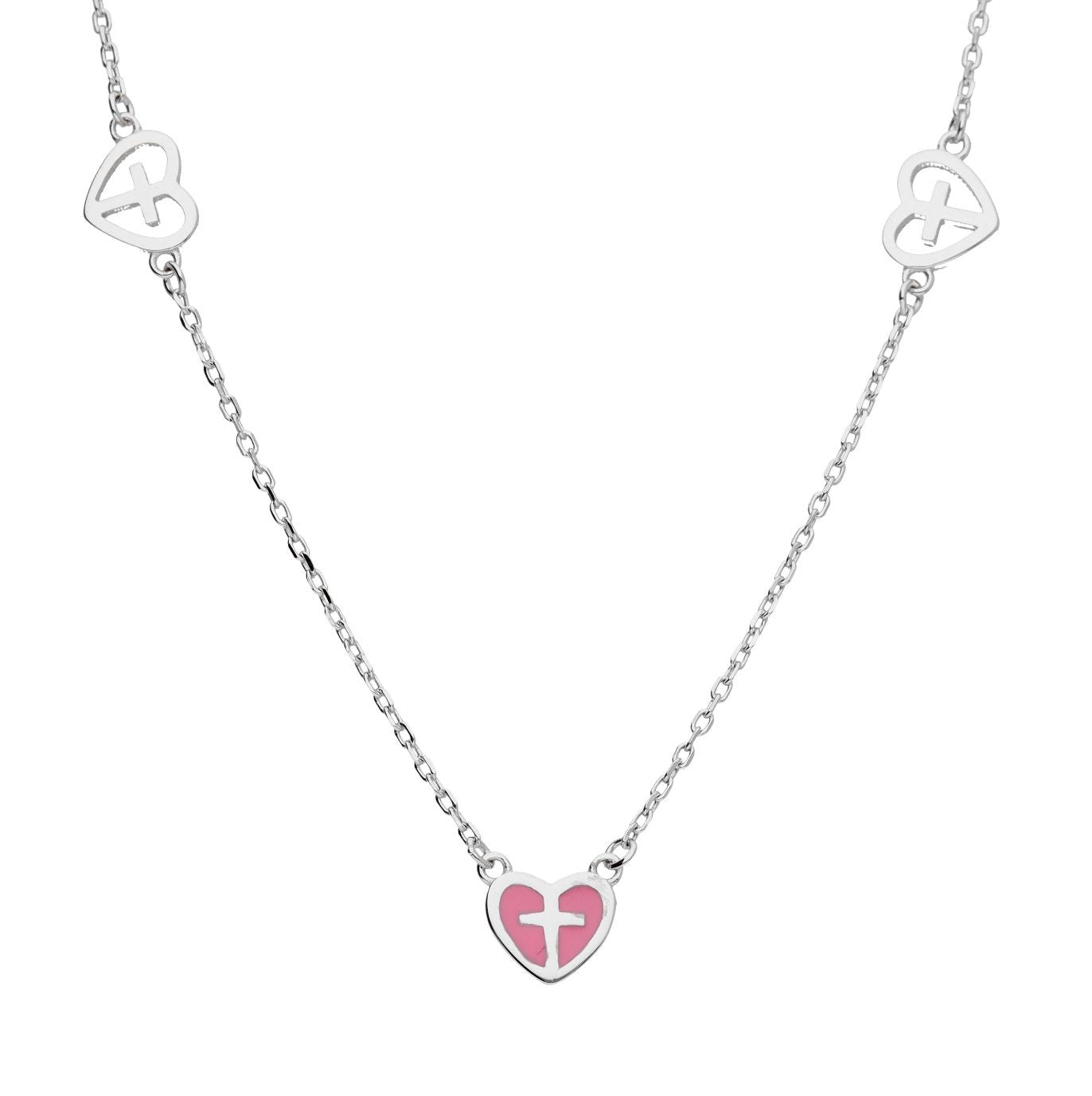 Silver Necklace Heart