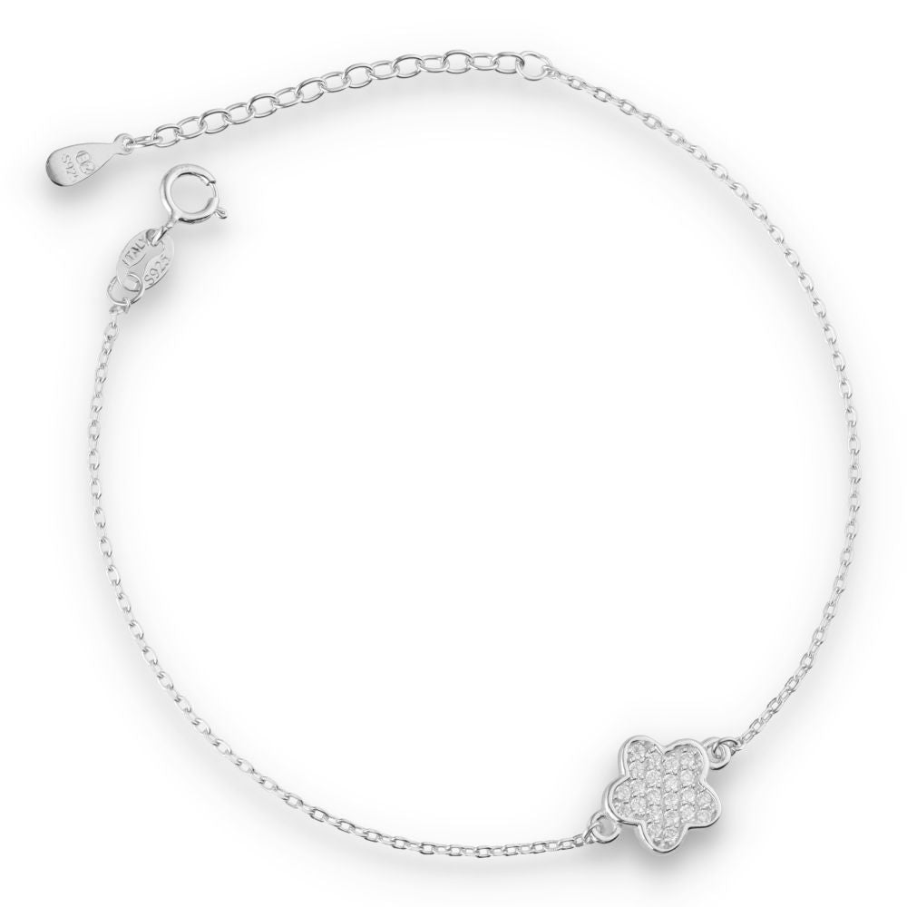 Silver Bracelet Flower