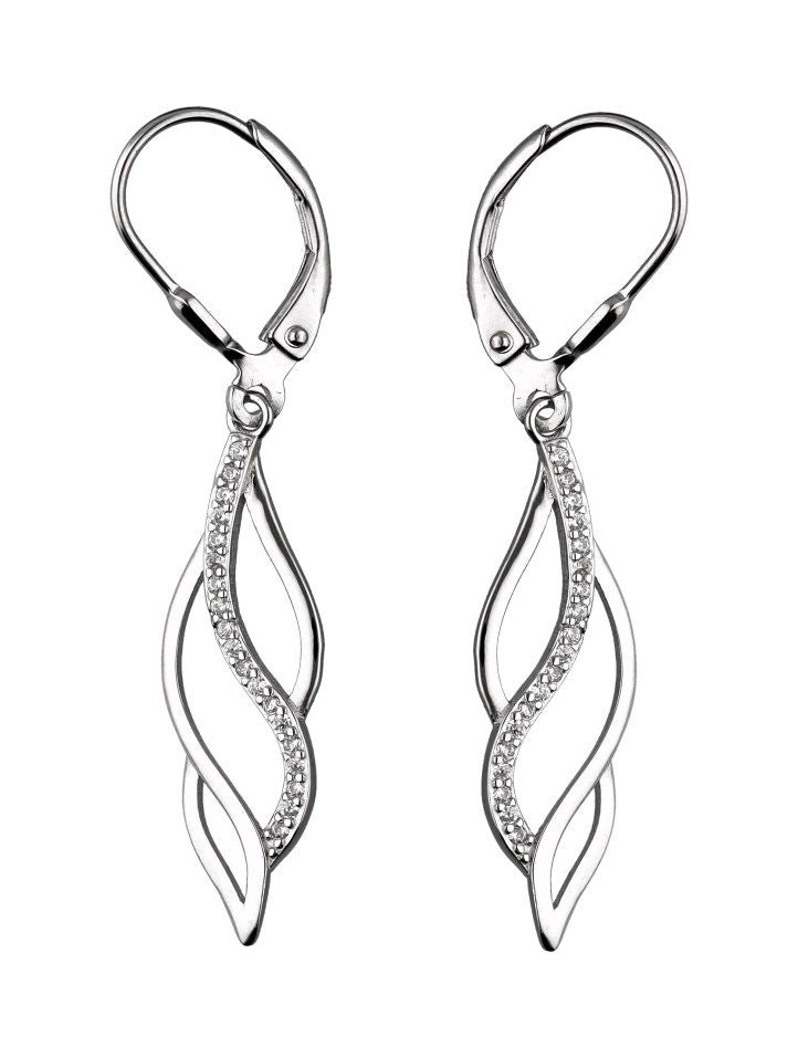 Silver Earrings English Long