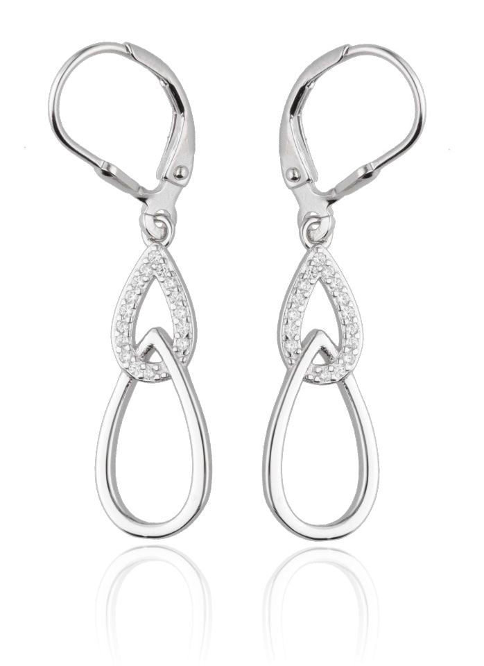 Silver Earrings De3788 