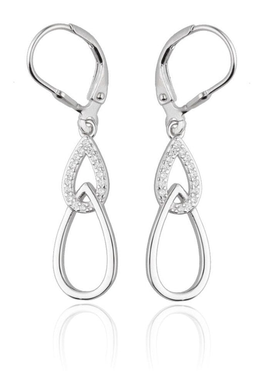 Silver Earrings De3788 