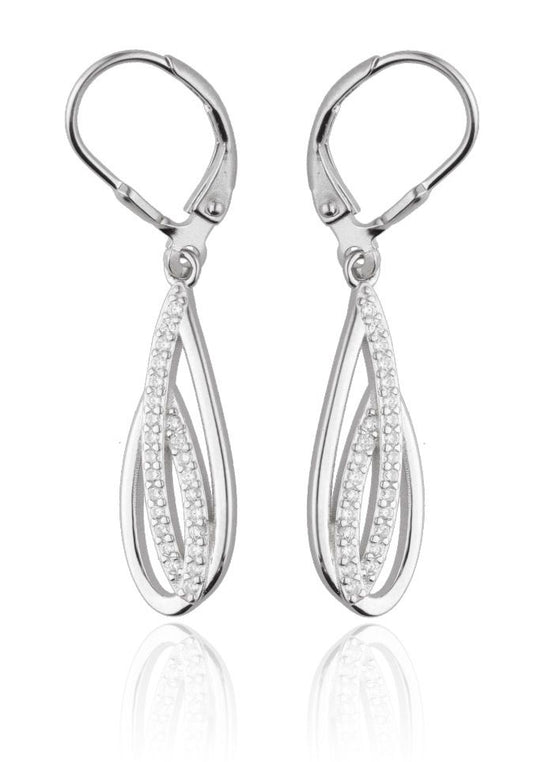 Silver Earrings De3807 