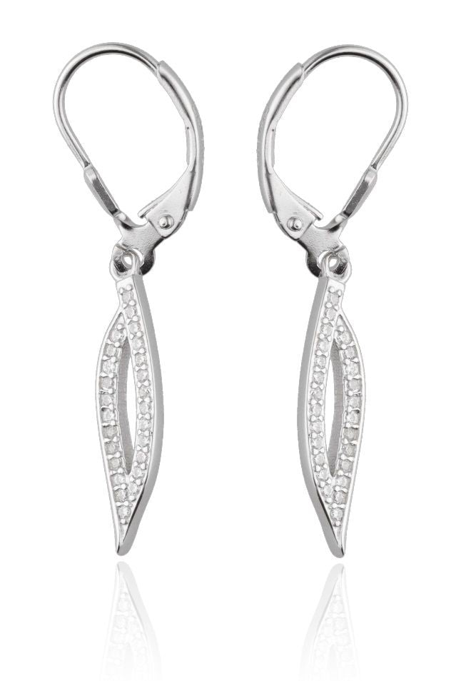 Silver Earrings English Long