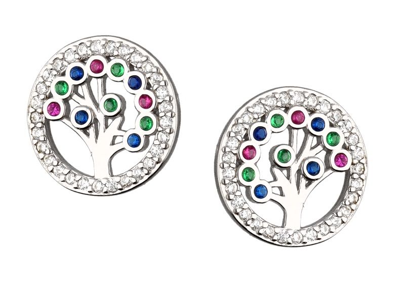 Silver Earrings Tree