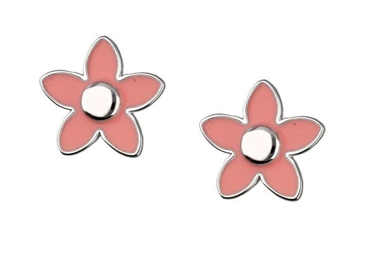 Silver Earrings Ae4040 Flower Kids