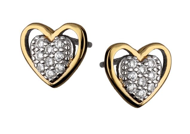 Silver Earrings Ae2732 Heart