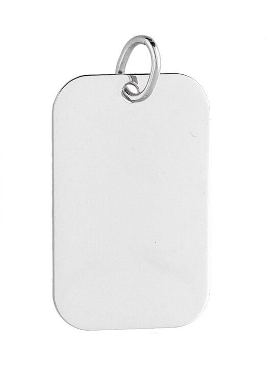 Silver Pendant Small Oval Binding Ring 4x6 Engraved