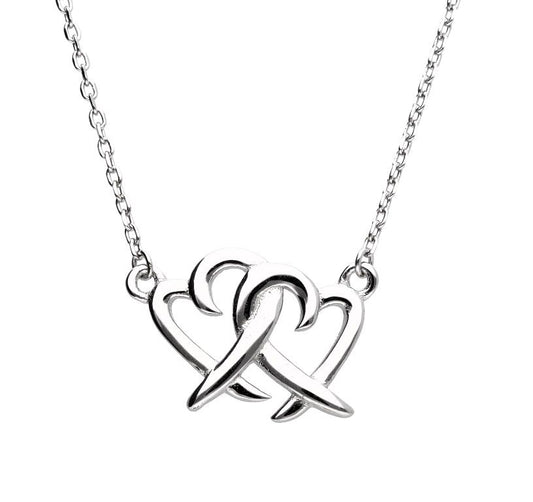 Silver Necklace Heart