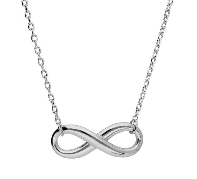 Silver Necklace Infinity 