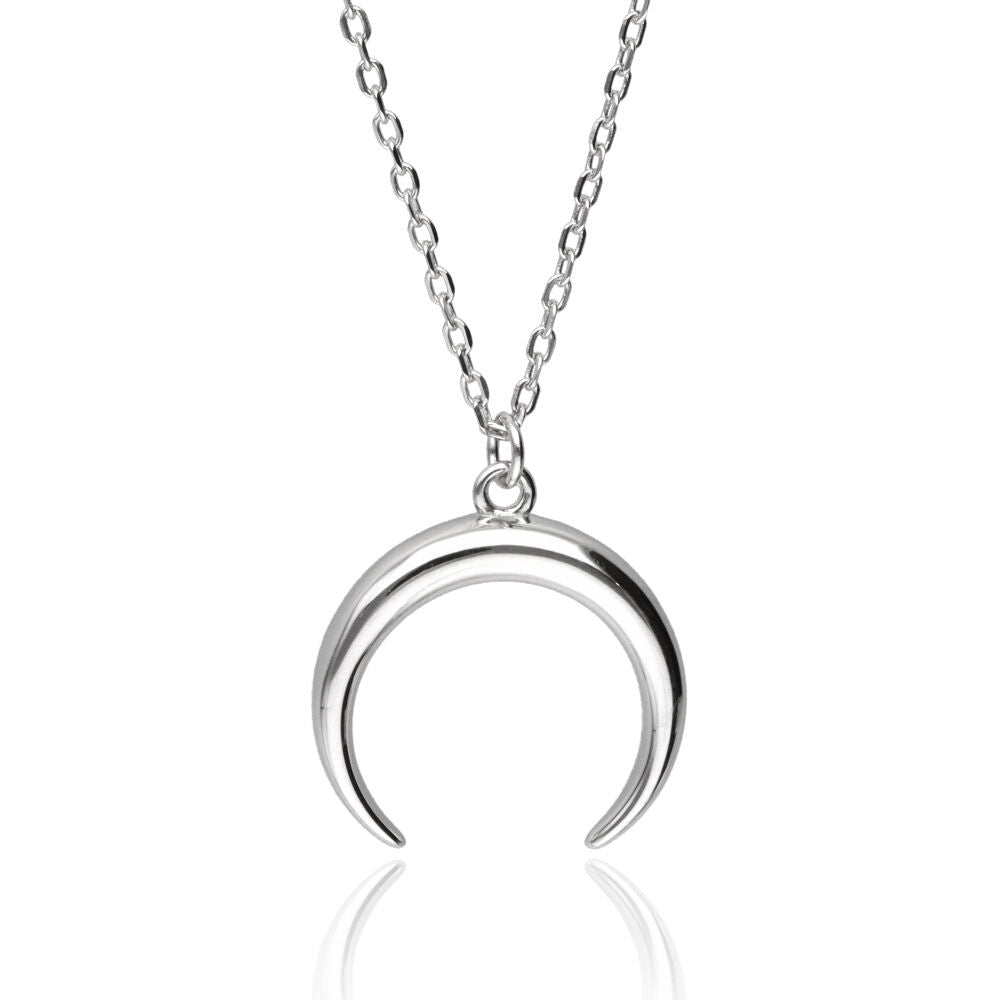 Silver Necklace Cn1251 Moon