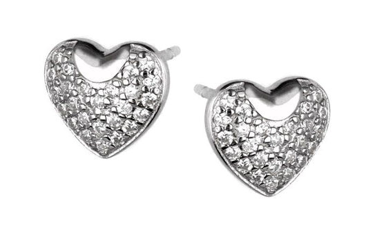 Silver Earrings De22713 Heart