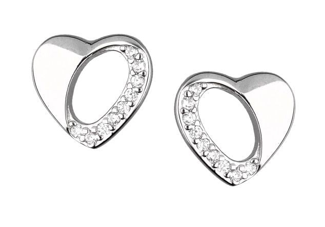 Silver Earrings De22723 De22703 Heart