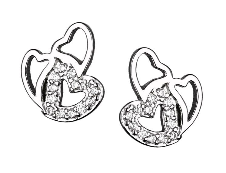 Silver Earrings De22673 Heart