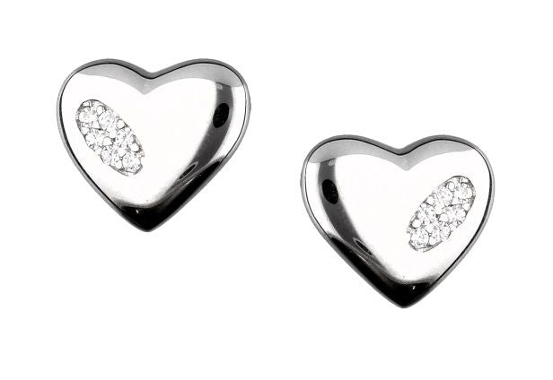 Silver Earrings De22716 Heart