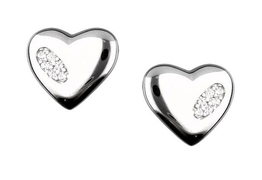 Silver Earrings De22716 Heart