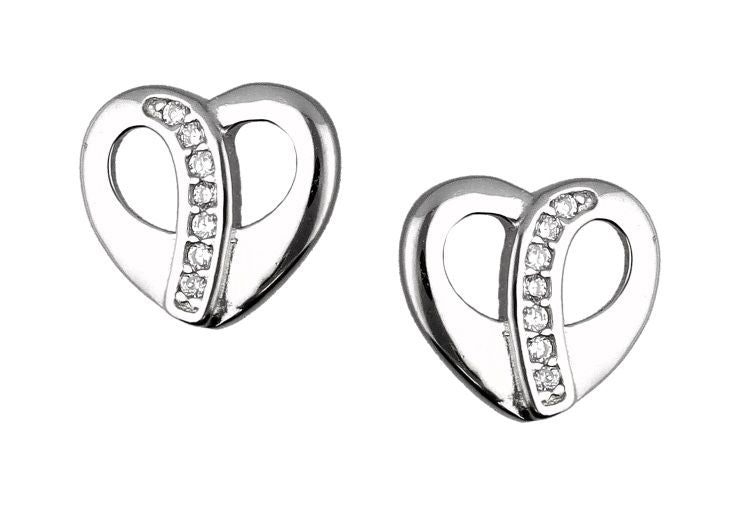 Silver Earrings De22675 Heart