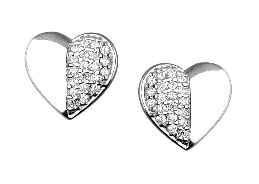 Silver Earrings De22708 Heart