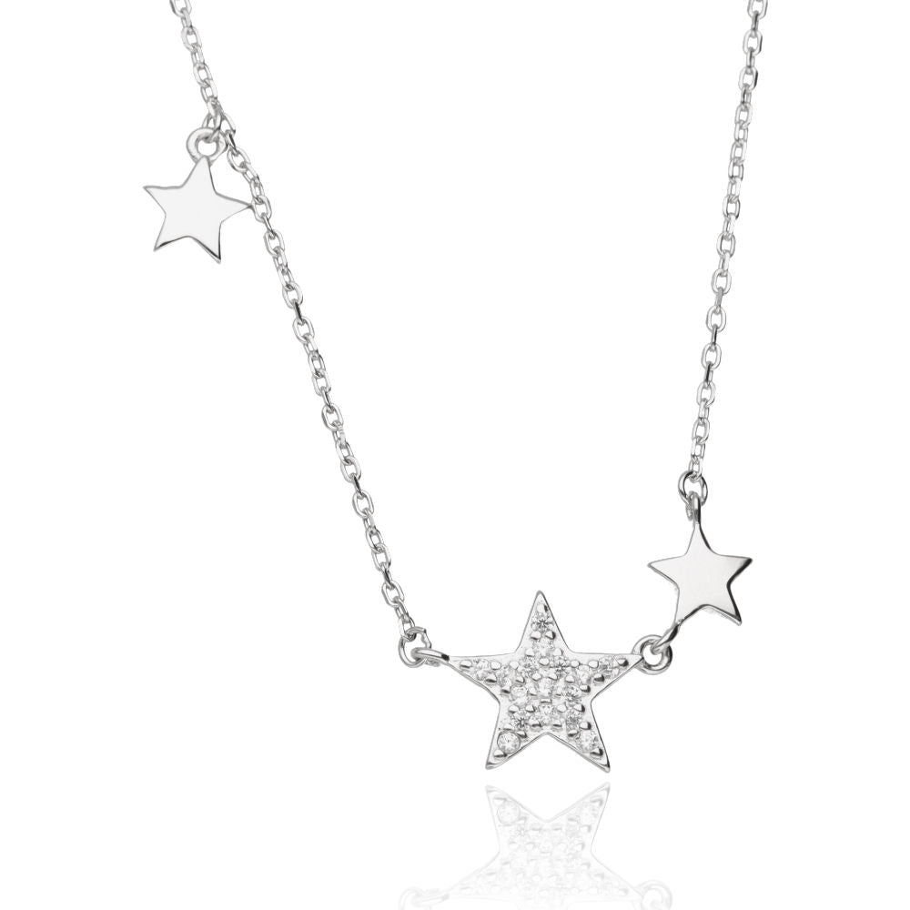 Silver Necklace Star