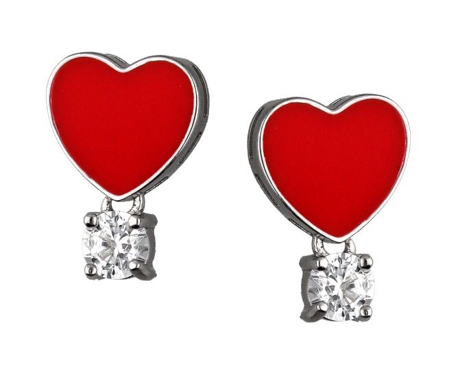 Silver Earrings Heart