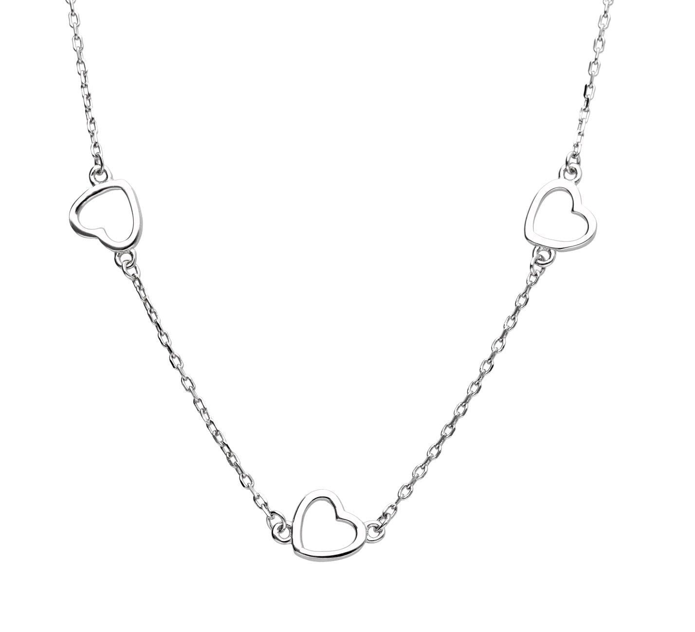 Silver Necklace Heart