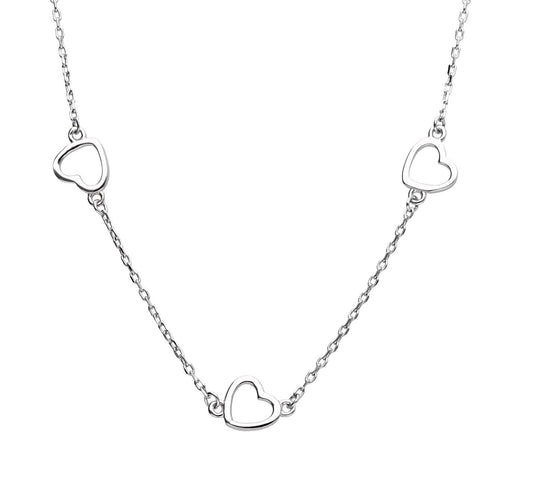 Silver Necklace Heart