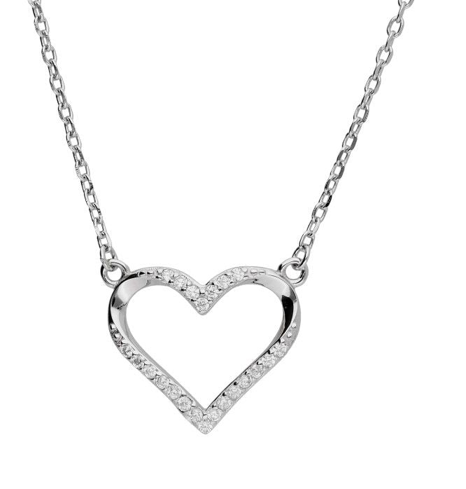 Silver Necklace Heart