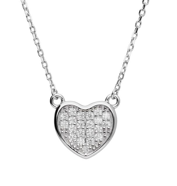 Silver Necklace Heart Lqp0019-N