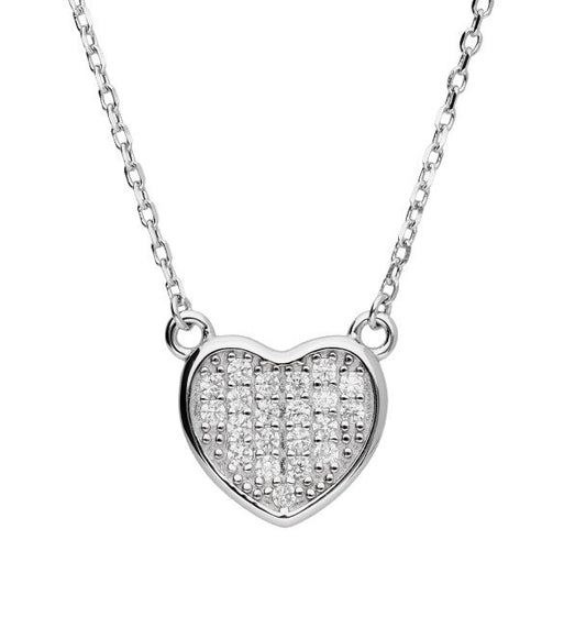 Silver Necklace Heart Lqp0019-N