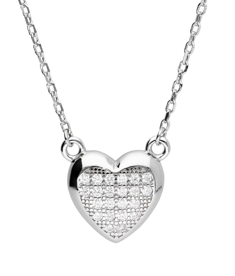 Silver Necklace Lqe-211-N Heart