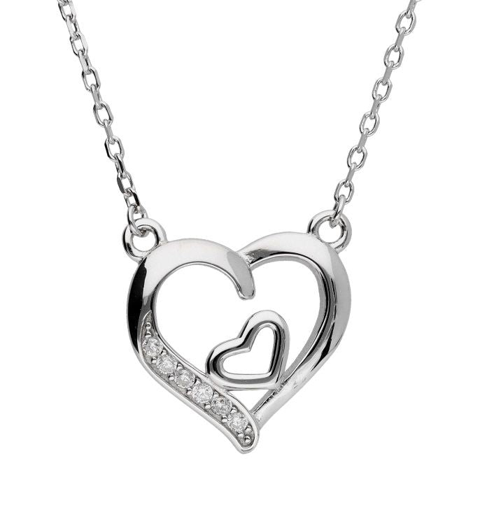 Silver Necklace Heart