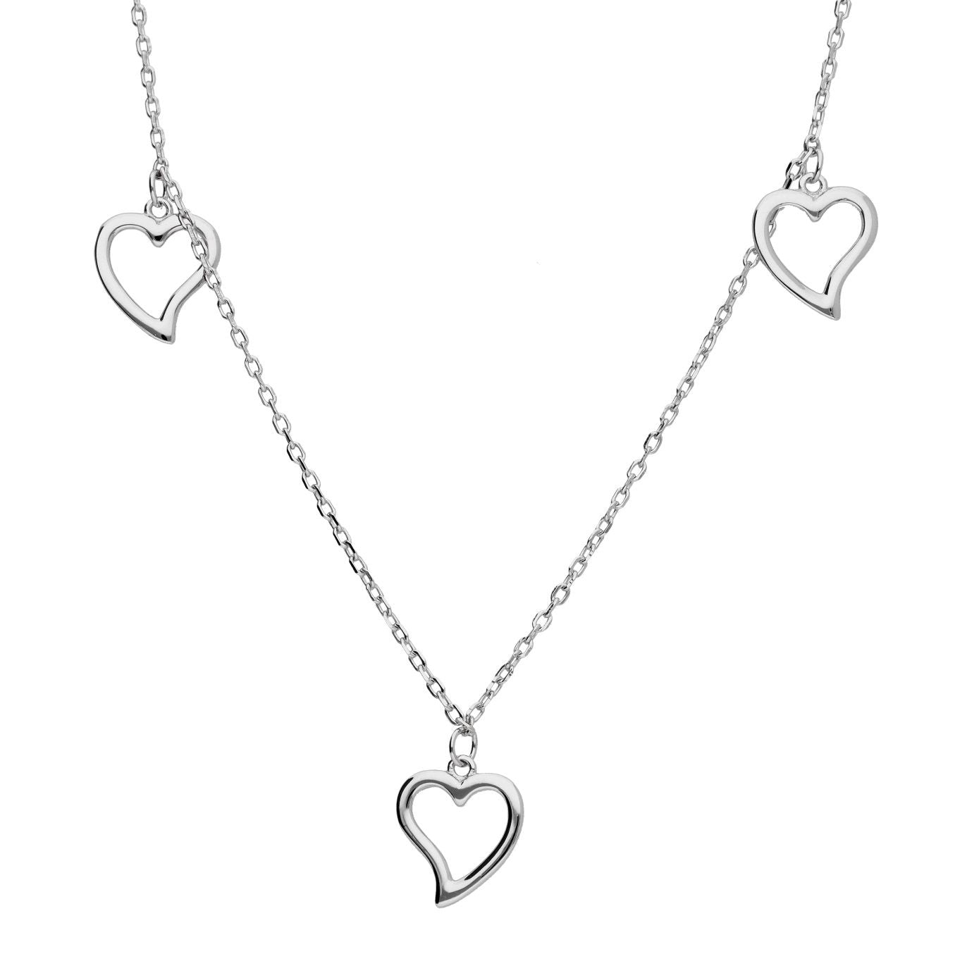 Silver Necklace Heart Lqb0771