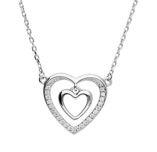 Silver Necklace Heart