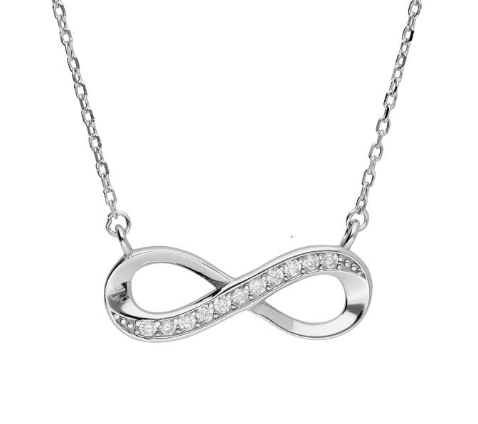 Silver Necklace Infinity