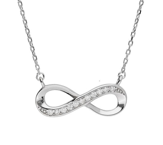 Silver Necklace Infinity