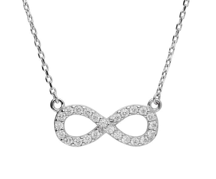 Silver Necklace Infinity