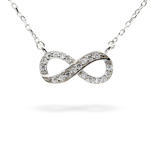 Silver Necklace Infinity